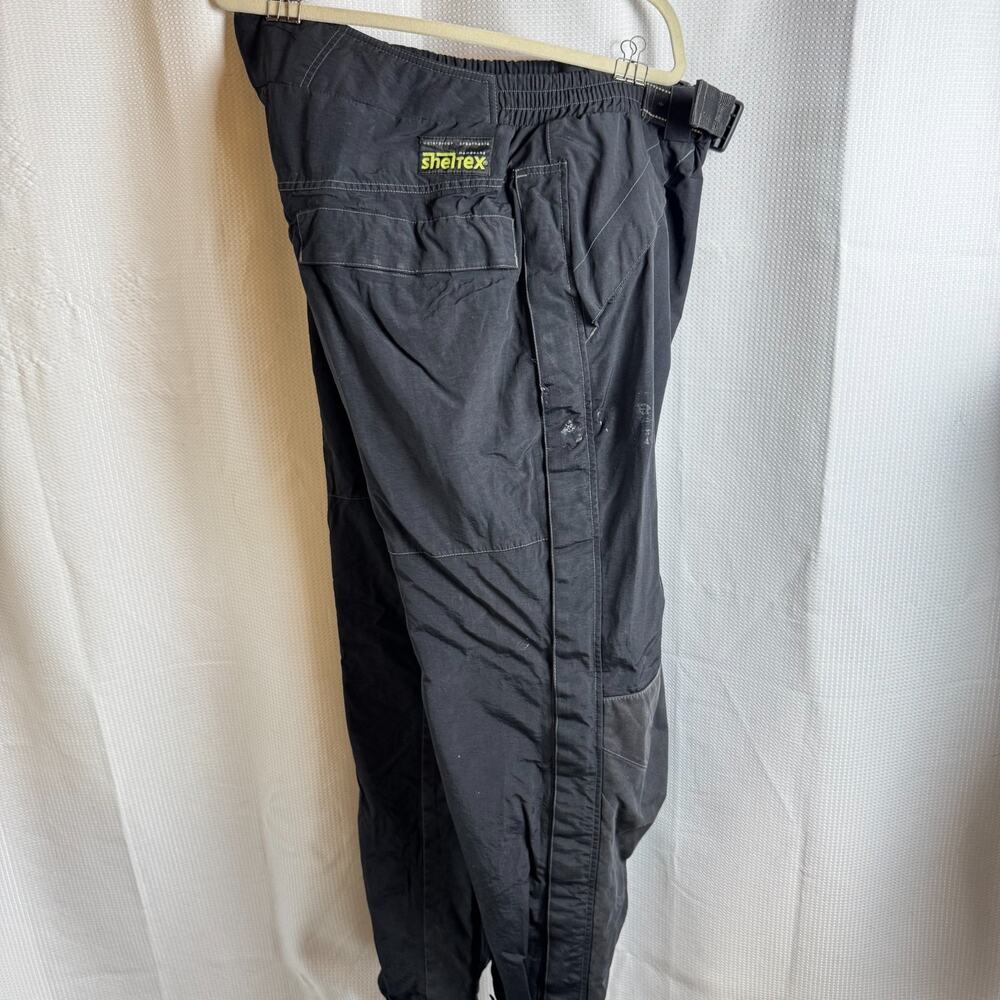 Vintage 2002 FirstGear Mens 42 Black Hypertex Sheltex Motorcycle Riding Pants
